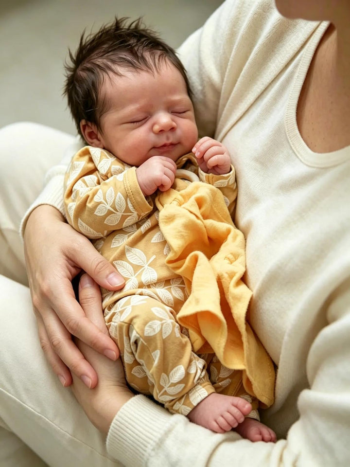 Zero pam Reborn Baby Puppe Schwarz - 19 Zoll Lebensechte Babypuppen Mädchen Realistische Newborn Bab