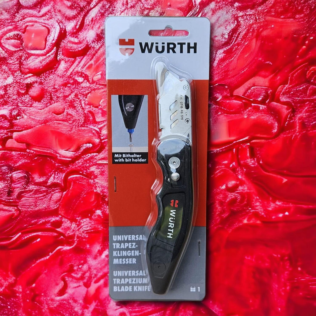 Würth Trapezklingemesser mit Bitaufnahme 1/4 Zoll, Würth Art.-Nr. 071566 515