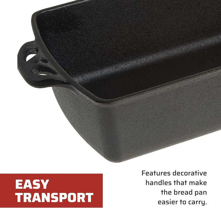 Camp Chef Home Seasoned Brotform aus Gusseisen 1 Schwarz, 1 Schwarz