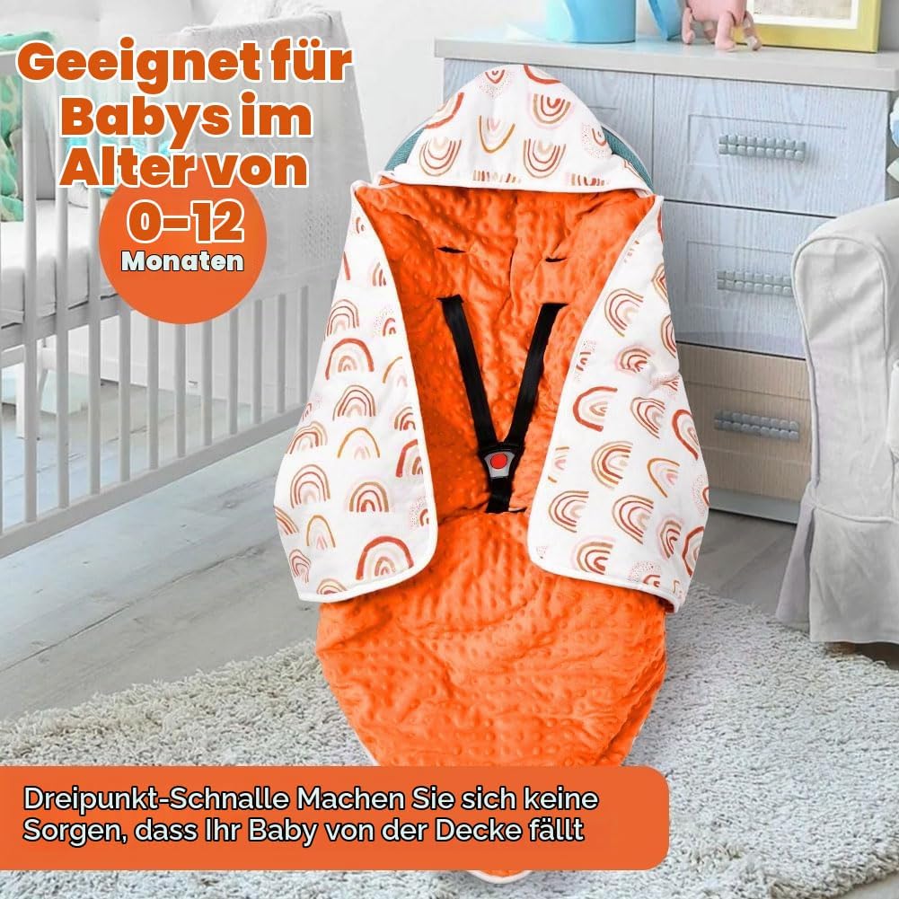 Einschlagdecke, Einschlagdecke Babyschale Decke Kinderwagen, universal Baby Babydecke für Buggy Auto