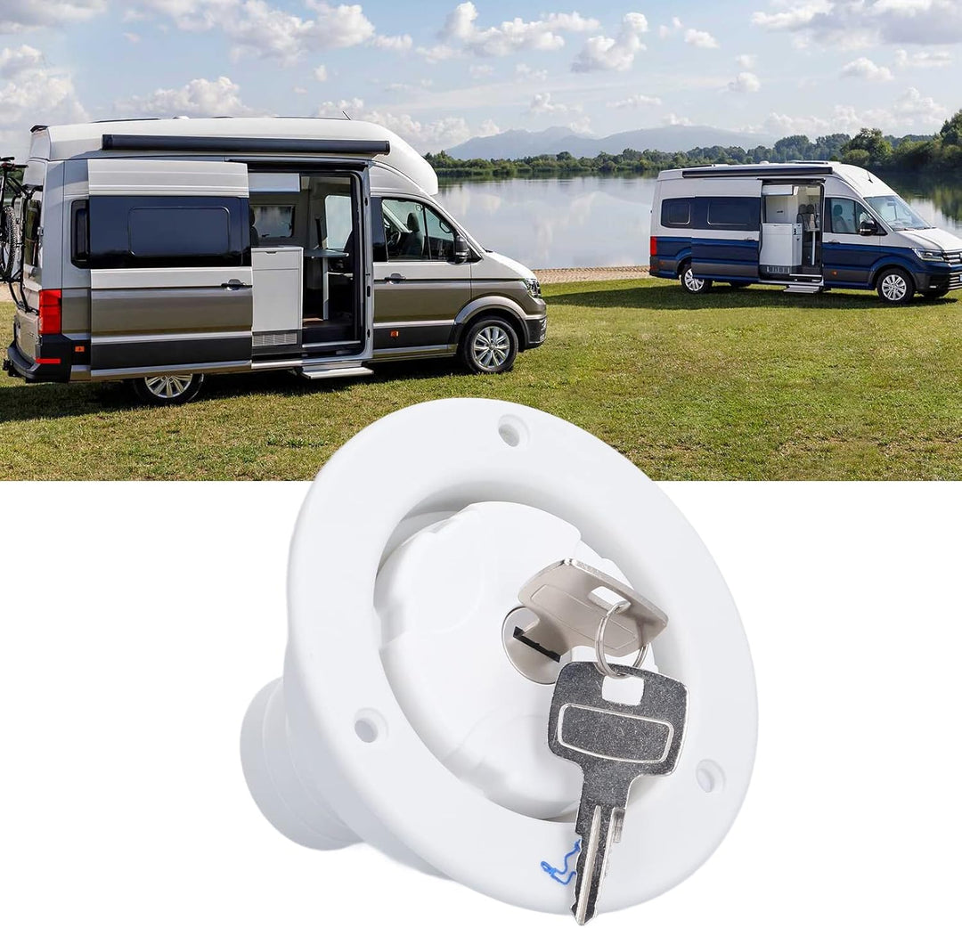 Tankdeckel 78mm RV Wassertankdeckel mit Feder und Dichtungsring Universal Frischwassereinlass mit 2