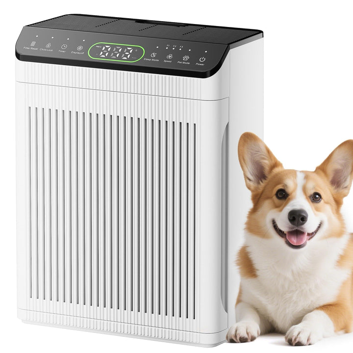 Luftreiniger Allergiker, CADR 420m³/h, 200㎡, Air Purifier für Raucherzimmer gegen Rauch, Staub, Poll