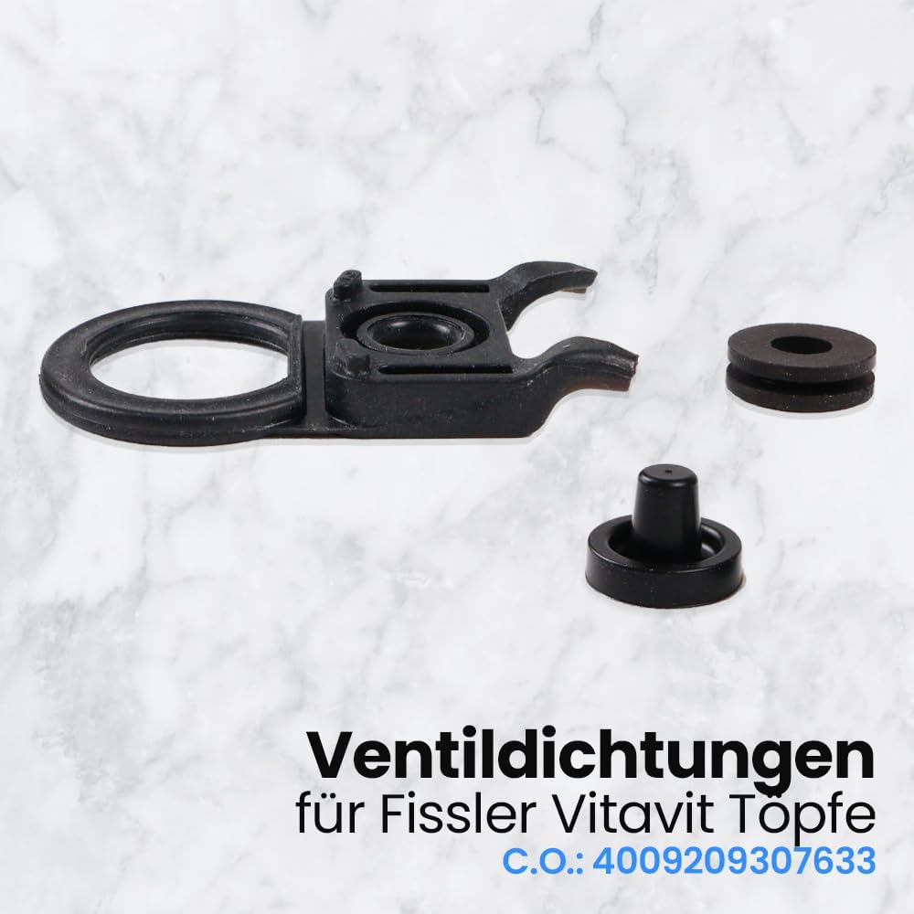 Anakel Home Set Ventildichtungen 4009209307633 kompatibel mit Fissler Vitavit Comfort und Premium Tö
