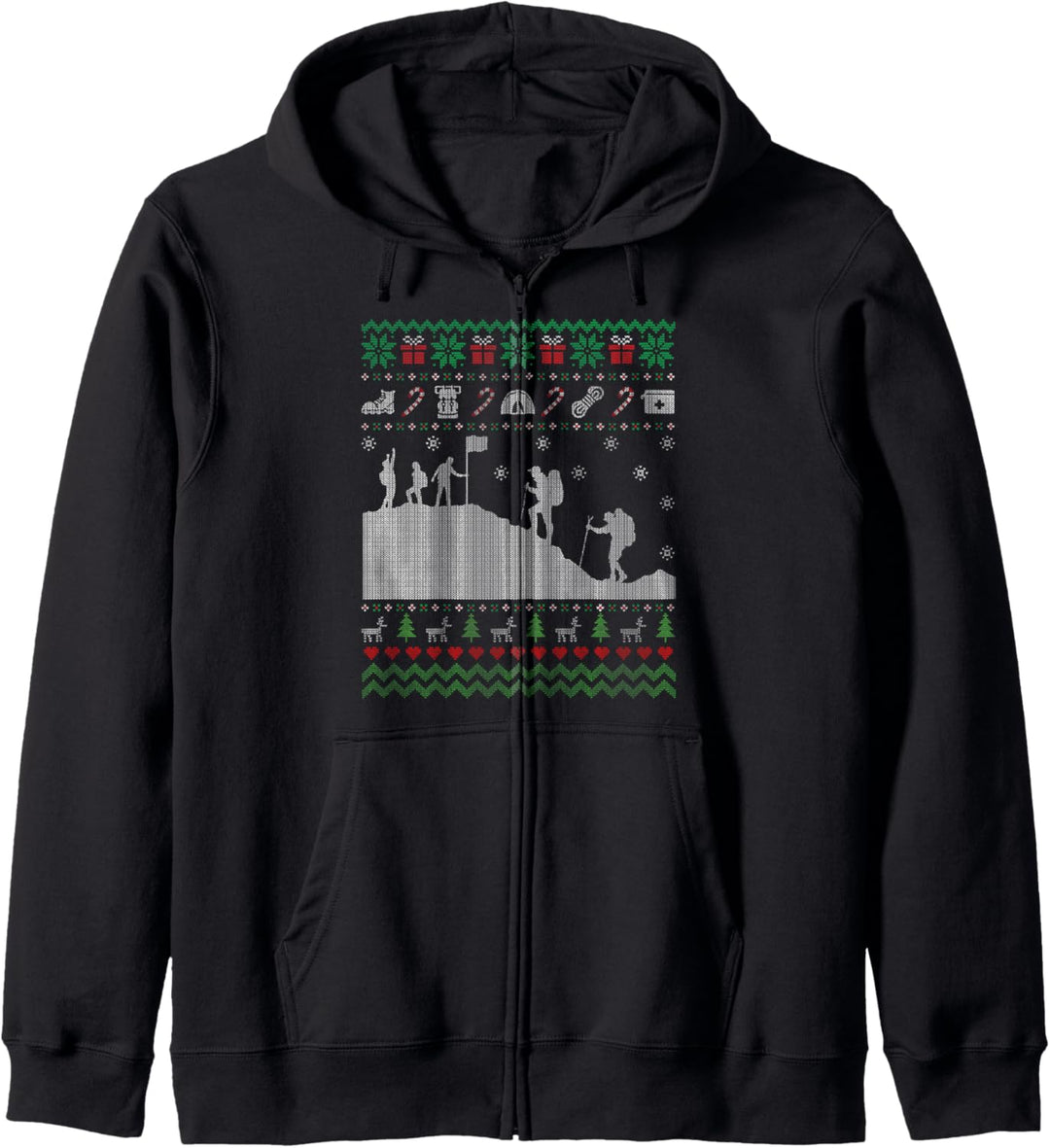 Funny Hiking Ugly Christmas Sweater Gift for Men Women Kapuzenjacke