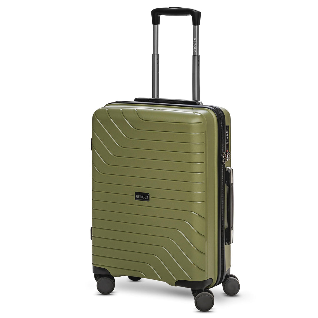 REDOLZ Hartschalen Kabinen-Koffer | Kleiner Trolley 38 x 20 x 55 cm aus hochwertigem, leichtem Polyp