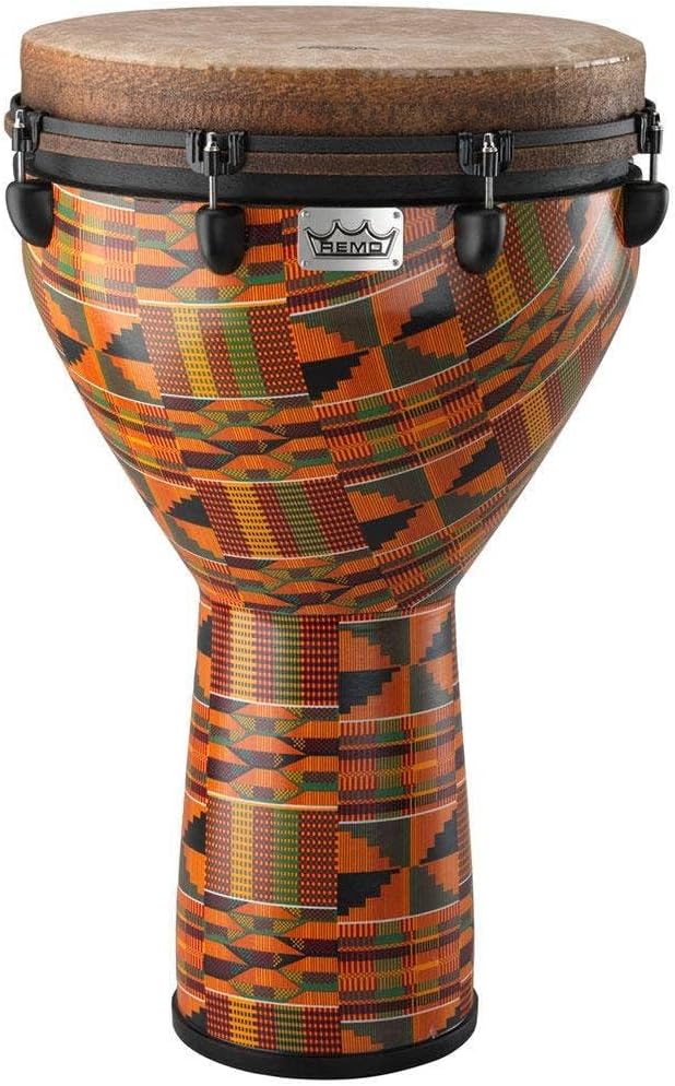 Remo DJ-0016-PM African Collection Djembe 16 x 27" Kinte Kloth, 16 x 27" Kinte Kloth
