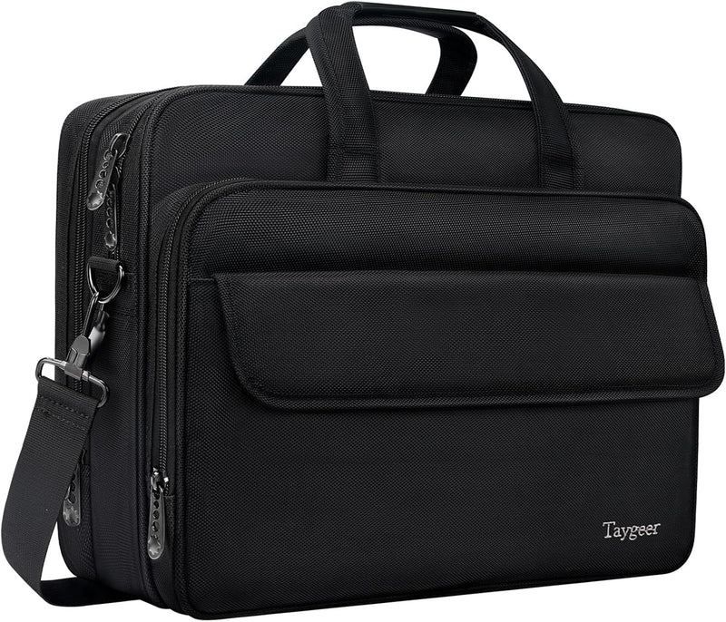 Taygeer Laptoptasche 17 Zoll Business Aktentasche Herren Gross Laptop Notebook Tasche Wasserdicht No