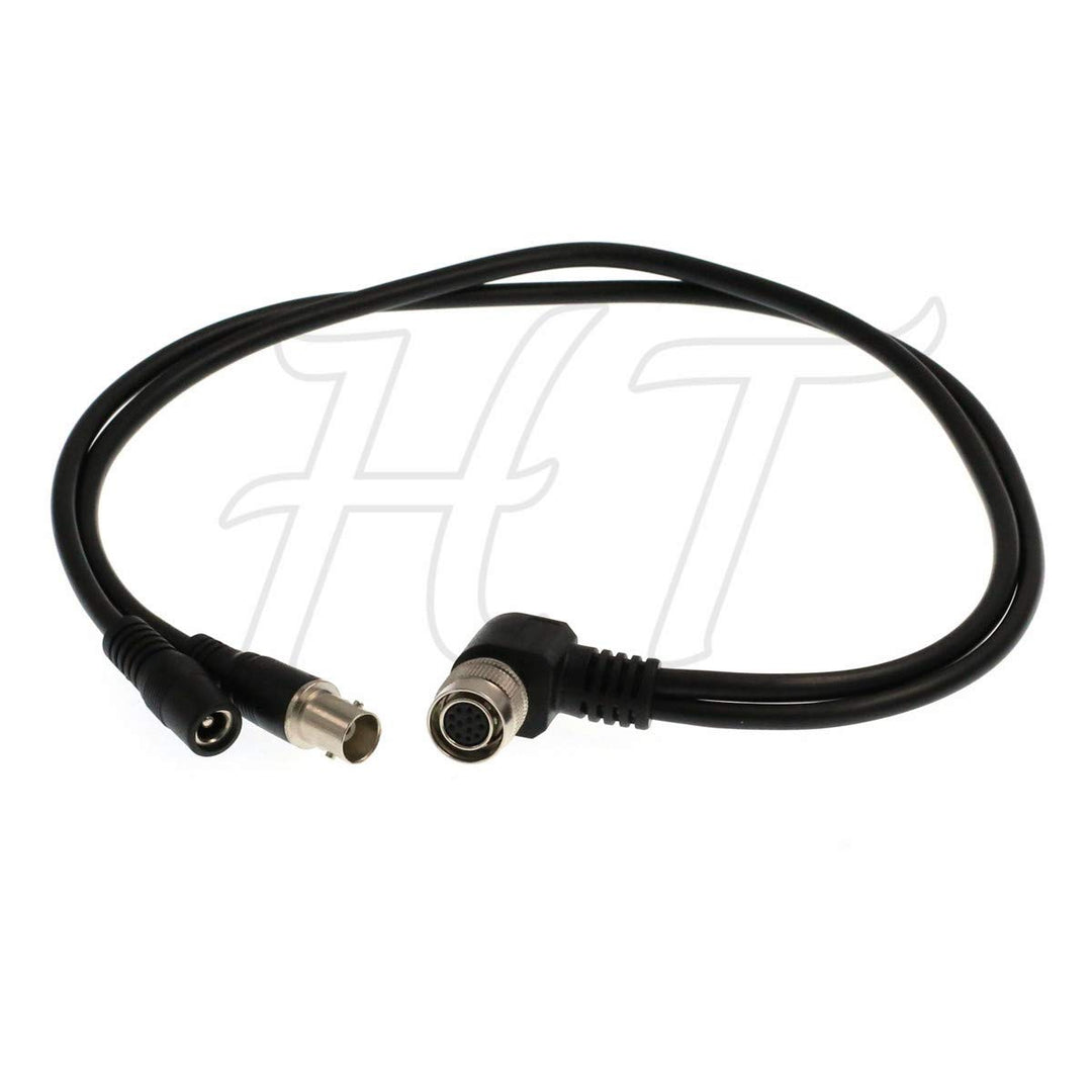 GigE Ethernet Industrial Kamera Power SDI Video Kabel Buchse Hirose 12 Pin Rechtwinklig auf BNC DC B