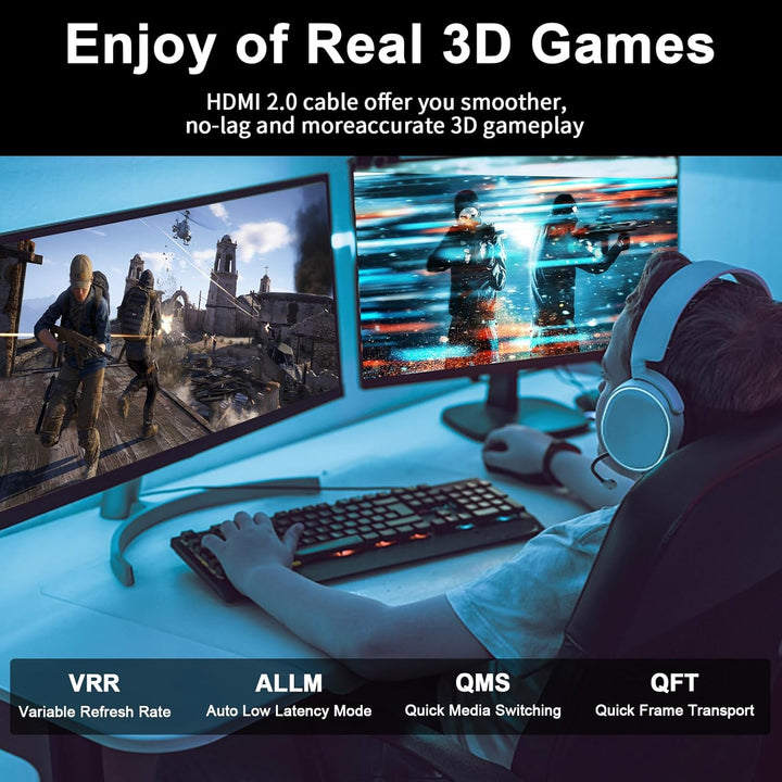 jojobnj 4K HDMI Kabel 15M, 4K@60Hz, 18Gbps Highspeed HDMI 2.0 Kabel, Ultra HD,Ethernet Audio Return,