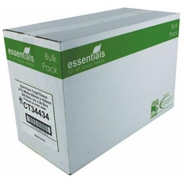 2Work CT34434 Toilettenpapier, Grosspackung, Weiss, 36 Stück