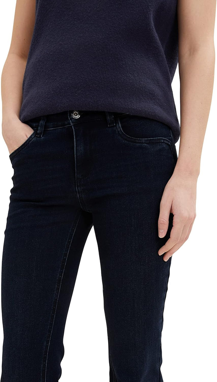 TOM TAILOR Damen Alexa Bootcut Jeans 26W / 32L 10173 - Dark Stone Blue Black Denim, 26W / 32L 10173