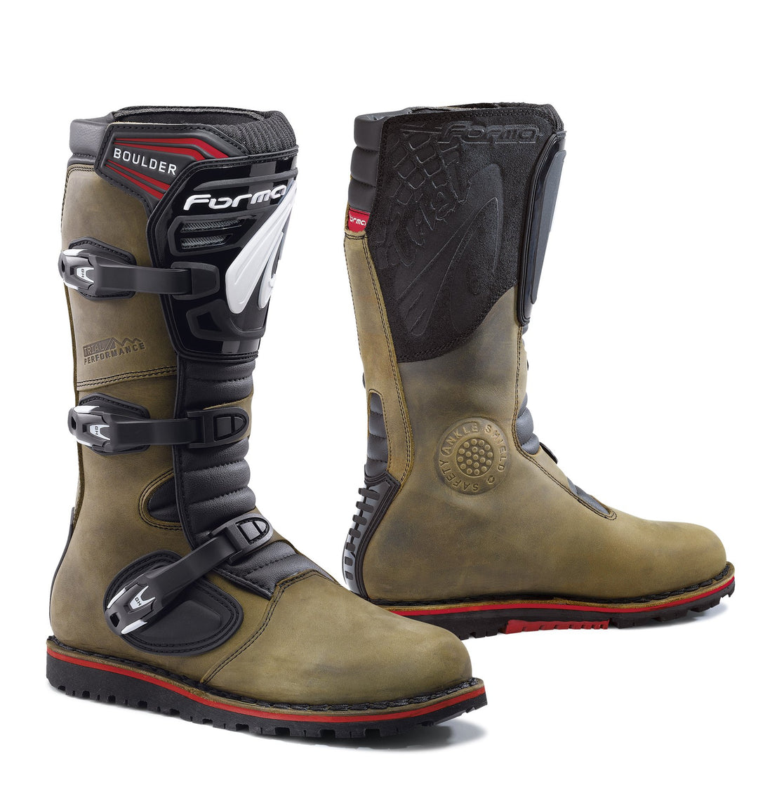FORMA Stiefel Moto Trial Boulder Eichzulassung CE 41 EU Braun, 41 EU Braun