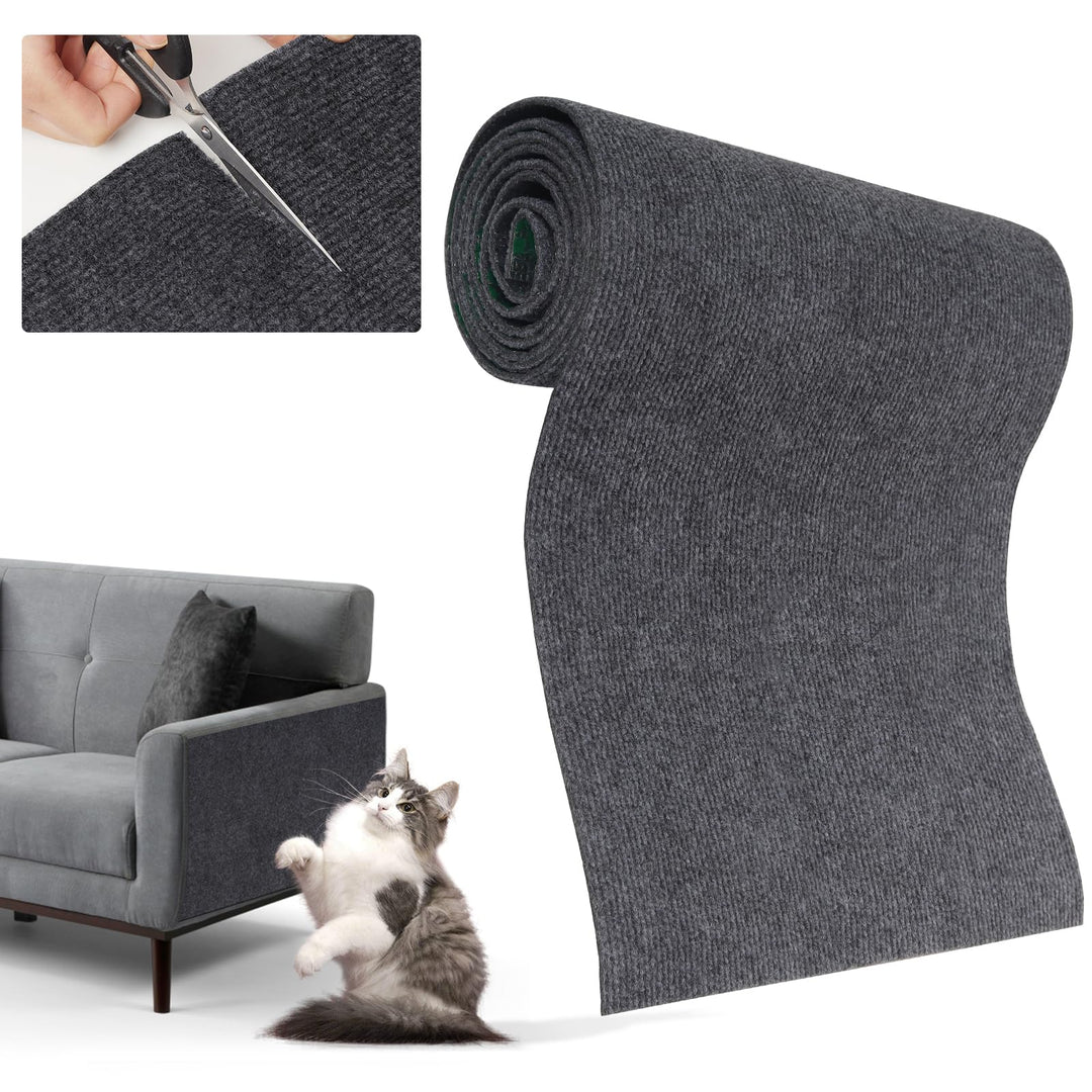 Kratzmatte Katze, 200cmx40cm Selbstklebend Kratzteppich Wand Kratzmatte für Katzen Katzenkratzwand K
