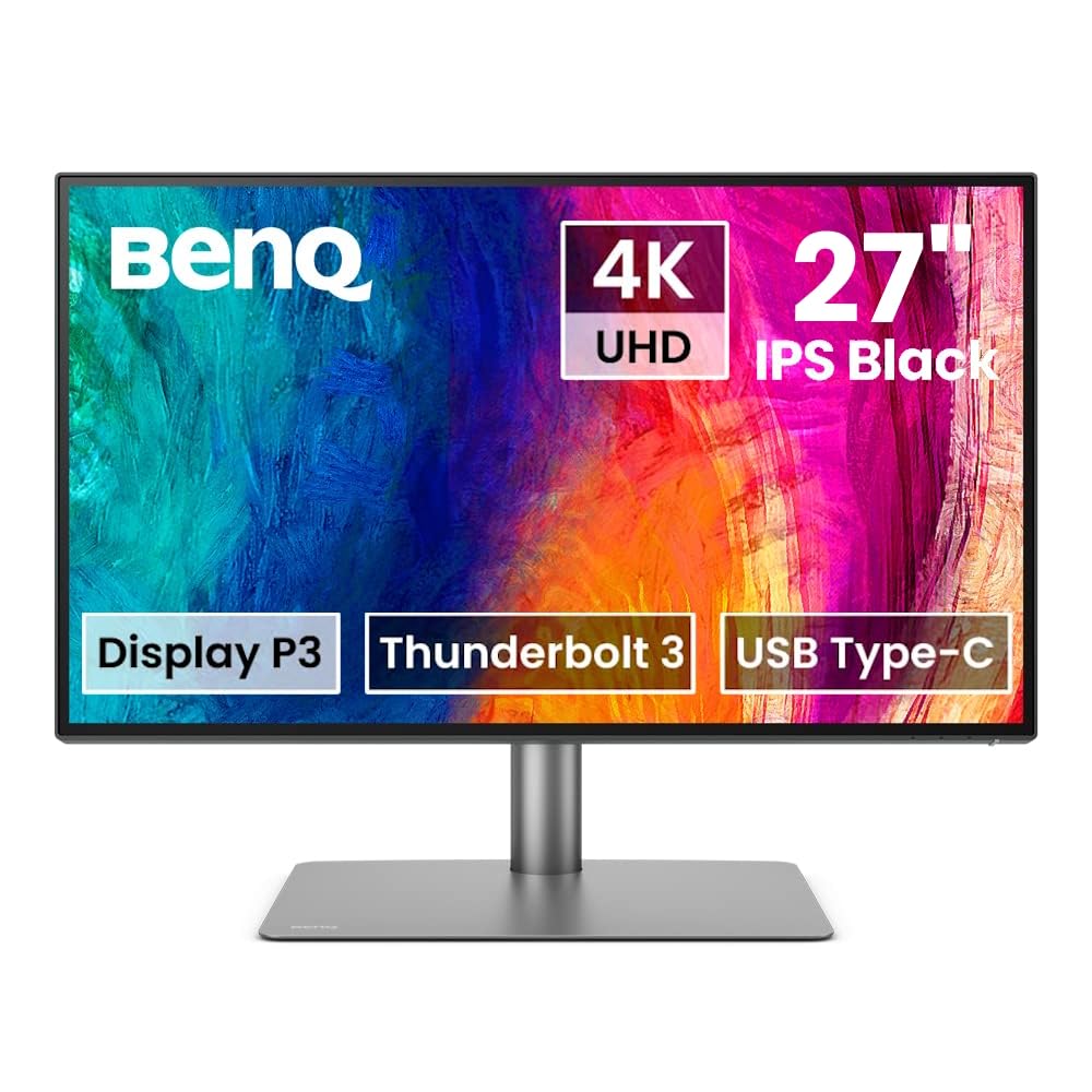 BenQ PD2725U Designer Monitor (AQCOLOR Technology, 27 Zoll, 4K UHD, P3 Wide Color, Thunderbolt 3, Di