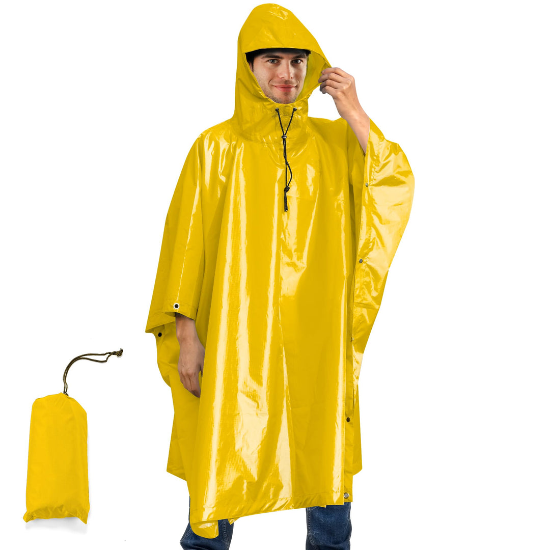 Regenponcho Wasserdicht Regencape mit Kapuze Multifunktionales Regenmantel Wiederverwendbar Regenkle