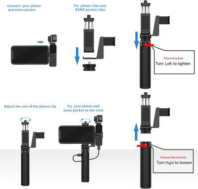 Smatree Tragbarer Osmo Pocket 2 Power-Stick (Power Bank) kompatibel mit DJI Osmo Pocket 2/ Osmo Pock