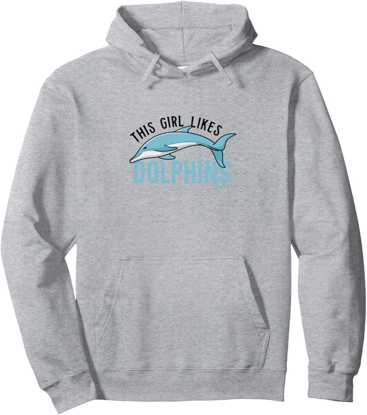 Mädchen mag Delfine Wildlife Meerestiere Pullover Hoodie