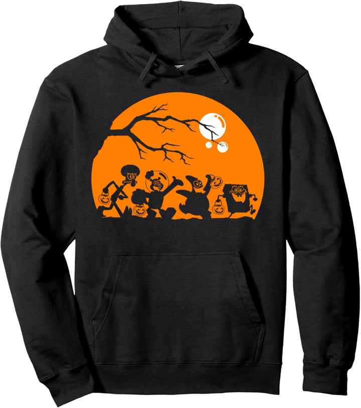 Spongebob Squarepants Halloween Group Shot Poster Pullover Hoodie