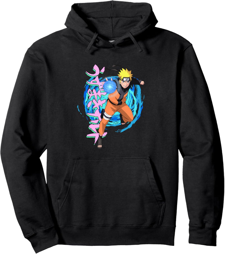 Naruto Shippuden Blaue Spiralen Pullover Hoodie