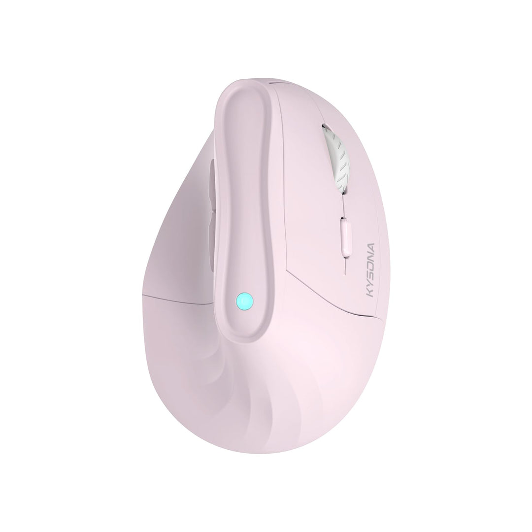 KYSONA Vertikale Ergonomische Maus 57°, Kabellos Bluetooth & 2,4 GHz, 5 DPI-Stufen, Leise Klicks, Ha