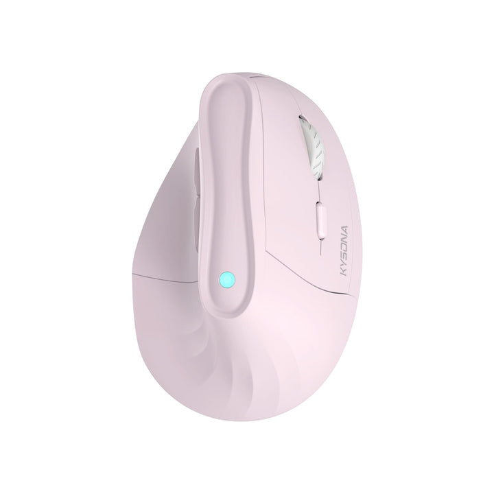 KYSONA Vertikale Ergonomische Maus 57°, Kabellos Bluetooth & 2,4 GHz, 5 DPI-Stufen, Leise Klicks, Ha