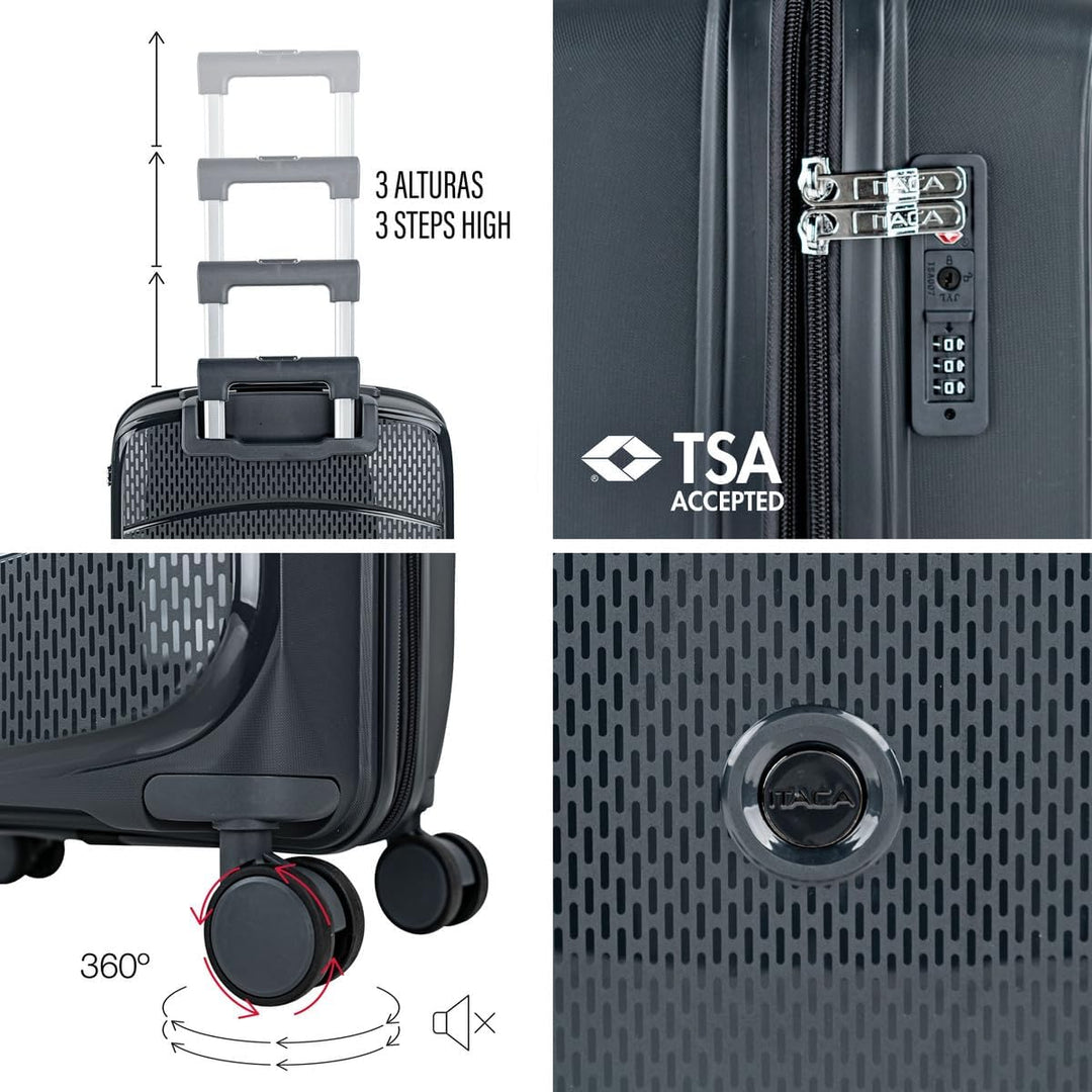 ITACA - Koffer & Trolleys, Handgepäck Koffer, Reisekoffer, Trolley mit Rollen - leicht, robust und i
