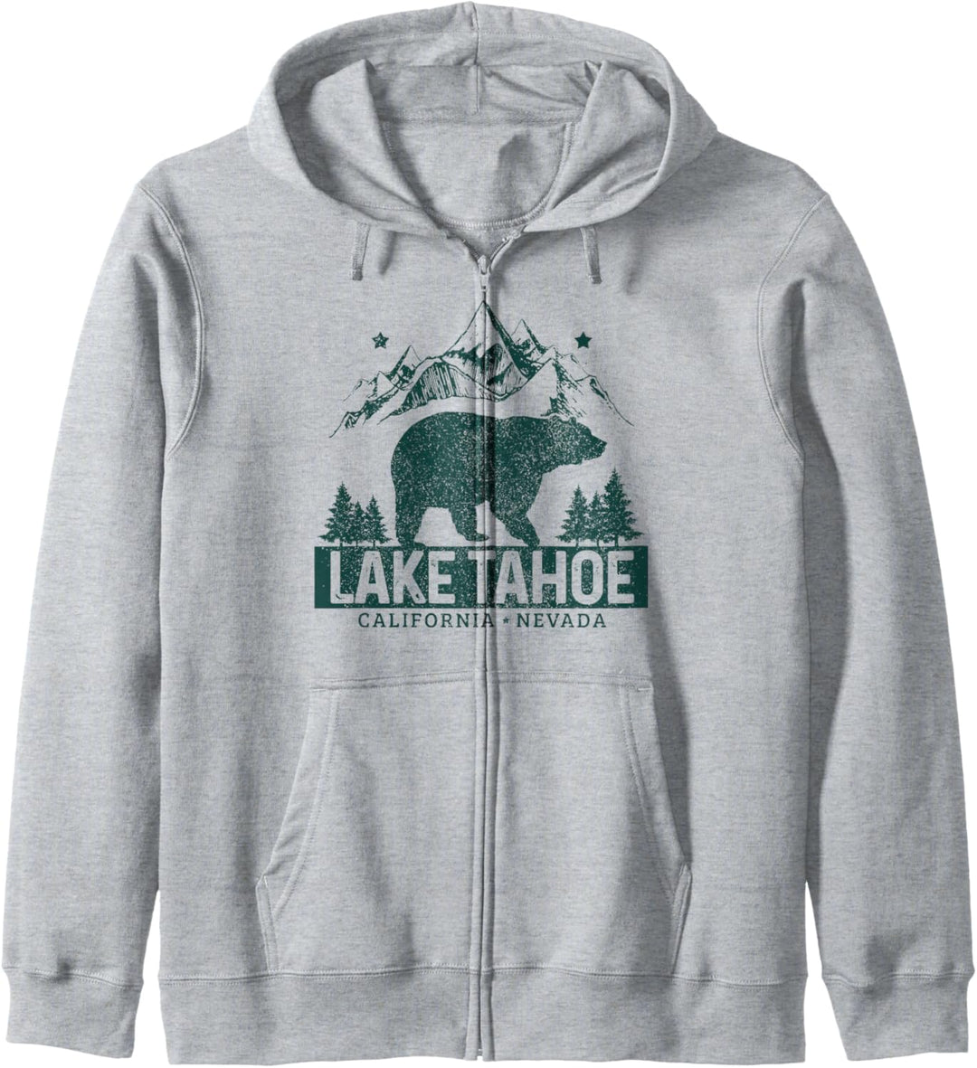 Lake Tahoe Vintage Berge Bär California Nevada Kapuzenjacke