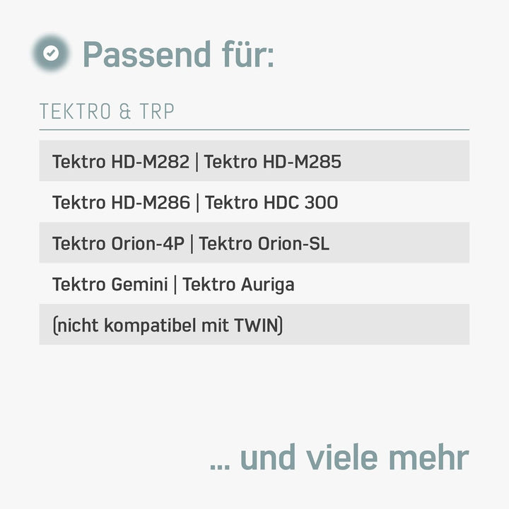 Borgen Entlüftungskit für Tektro-TRP Schreibenbremsen - Bremsen entlüften mit Anleitung für Auriga,