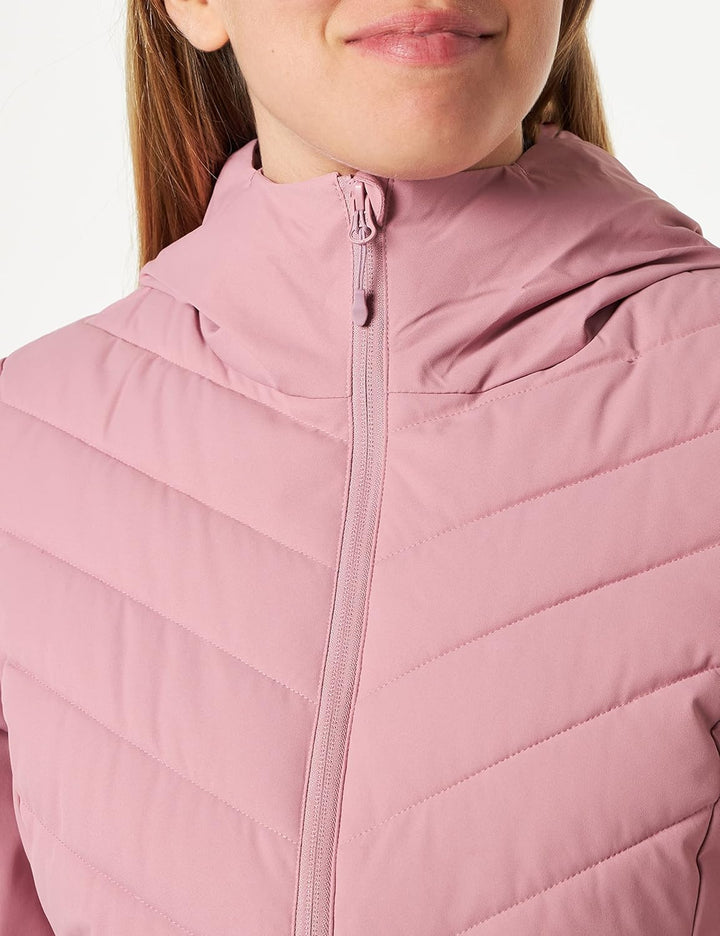 4F Damen Women's SKI Jacket KUDN003 Jeans, Dark PINK, L
