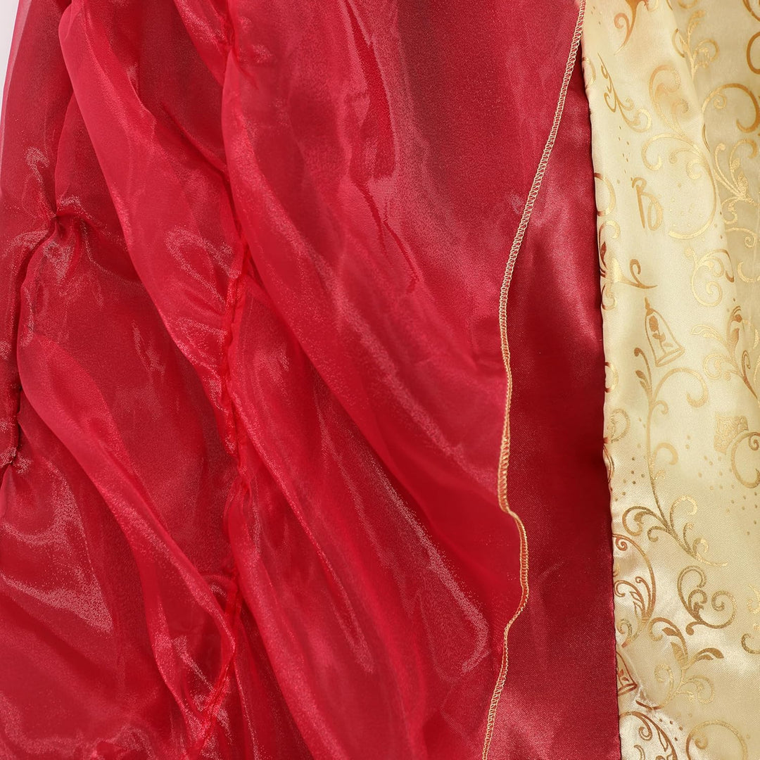 Sincere Party Mädchen Deluxe Prinzessin Fancy Kleid mit Accessoires 5T-6T/110-116 Rote Glocke mit Ti