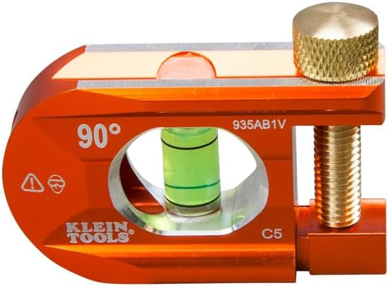 Klein Tools 935AB1V No-Dog Level, 6,3 cm Rohrbiegewaage, 1 Durchstechflasche, ACCU-BEND Level elimin