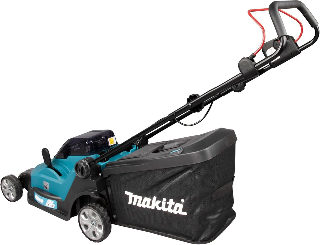 Makita DLM432PT2 Akku-Rasenmäher 2x18 V / 5,0 Ah, 2 Akkus + Doppelladegerät mit Akku und Ladegerät S