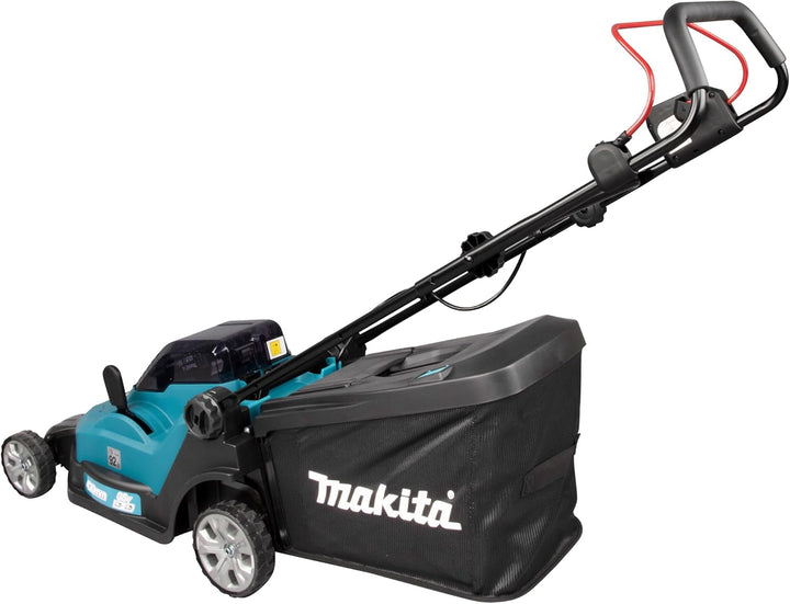 Makita DLM432PT2 Akku-Rasenmäher 2x18 V / 5,0 Ah, 2 Akkus + Doppelladegerät mit Akku und Ladegerät S
