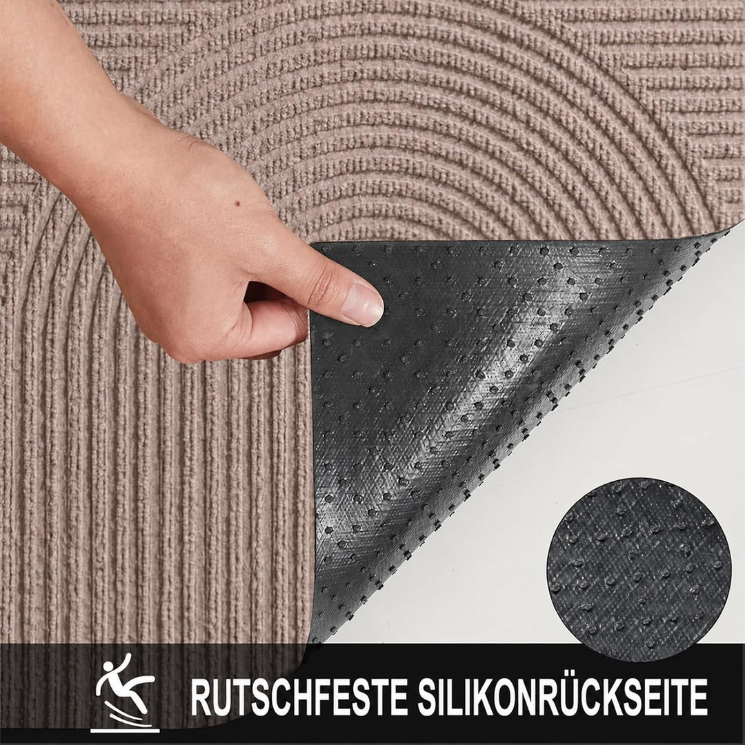 Fussmatte 60x90 cm Innen und Aussen - rutschfeste Schmutzfangmatte - Waschbar Fussmatte, Wasserdicht