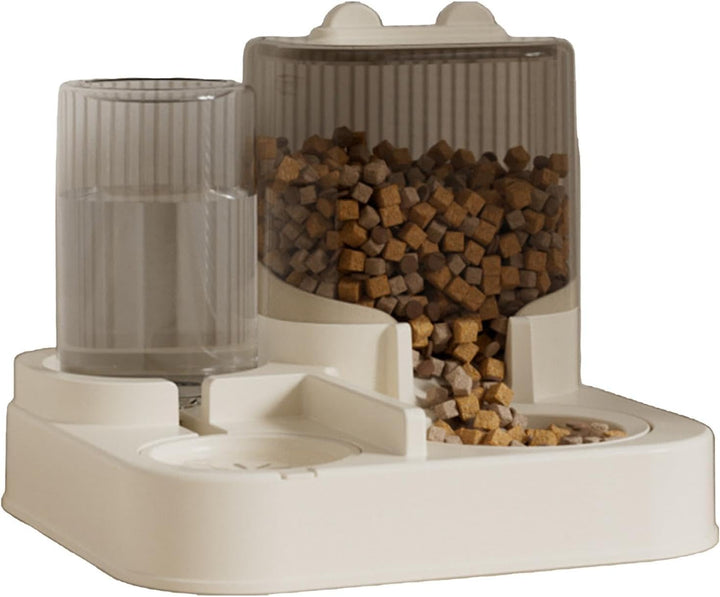 Automatischer Futterspender Und Bewässerung, Hundewasserspender, 2-in-1-Welpenfutterautomat Mit Futt