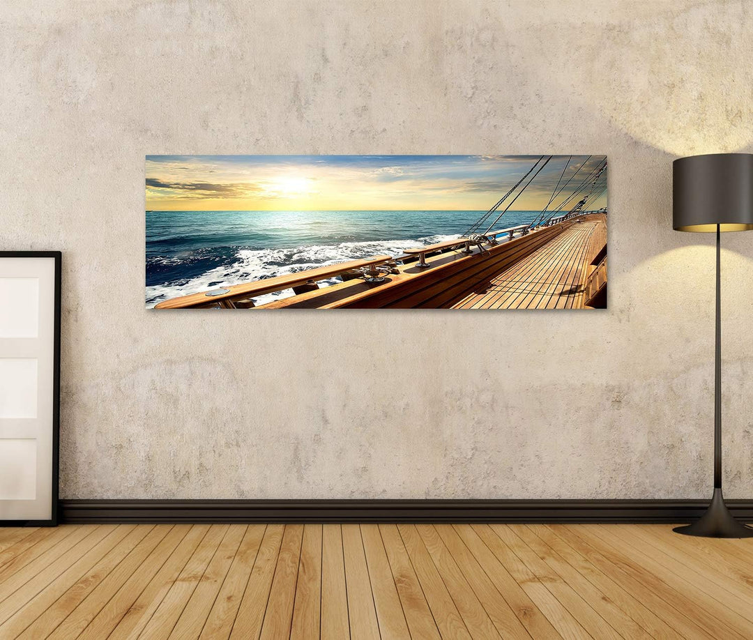 islandburner Bild auf Leinwand Segelboot Im Roten Meer Bei Sonnenuntergang Bilder Wandbilder Poster