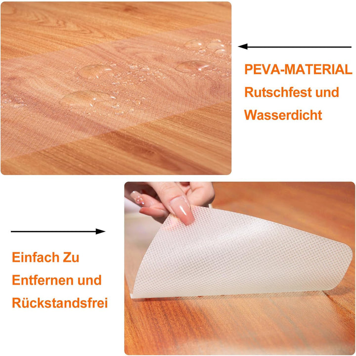 Spurtar Treppenstufen Matten Antirutschmatte, Transparent Stufenmatten Innen 15 Stück 15 x 81cm ruts