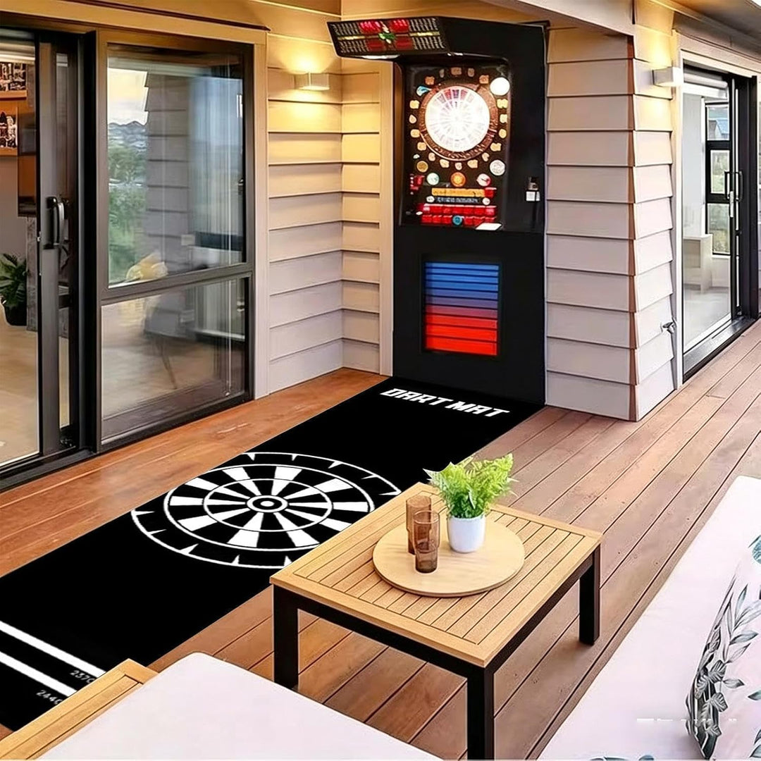 Dart Teppich Dartmatte Mit Abwurflinie Und Oche-System, Professioneller Dart Teppich Für Bodenschutz