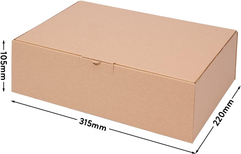500 Versandkartons - 310 x 215 x 100 mm - kleine Kartons für Versand Faltschachteln - Grösse & Menge