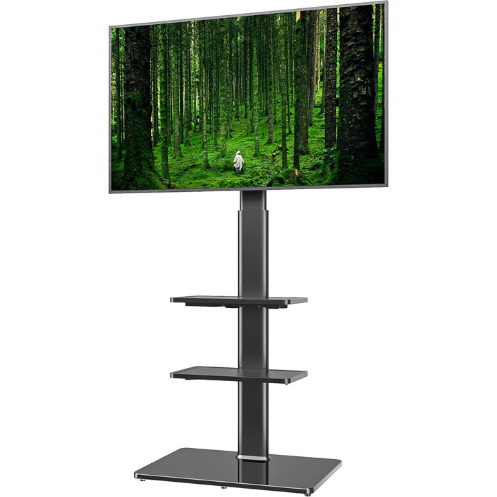 TV Standfuss TV Ständer TV Bodenständer Fernsehstand Fernsehtisch mit Halterung höhenverstellbar für