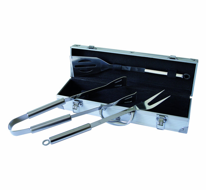 Pradel Excellence WB109 Metallkoffer mit Grillbesteck: 1 Palette / 1 Gabel + 1 Zange