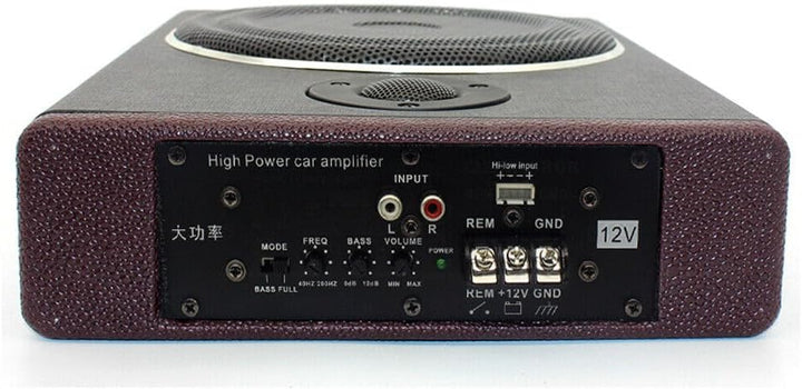 Subwoofer Flach Car Aktiv Bass Lautsprecher, Auto Ultra-Kompaktes aktives Set Unter Sitz Aktiv, mit