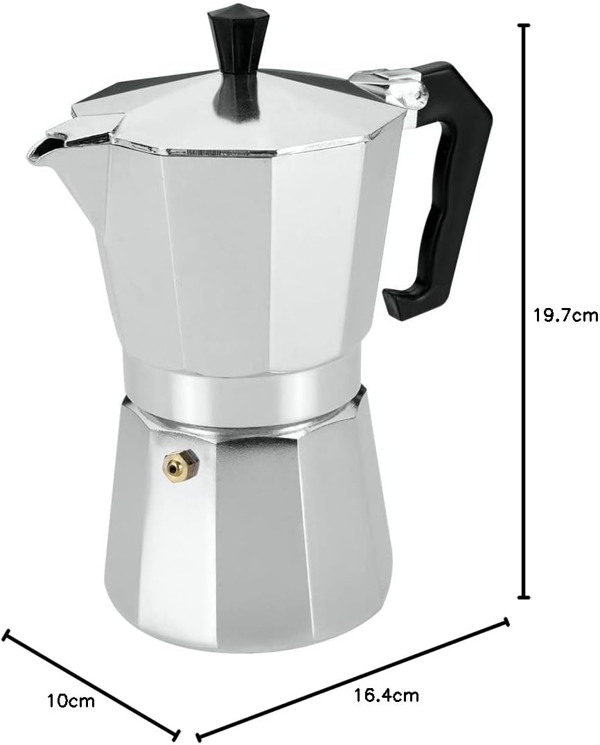 Metaltex 256416010 Espressozubereiter für 6 Tassen Aluguss