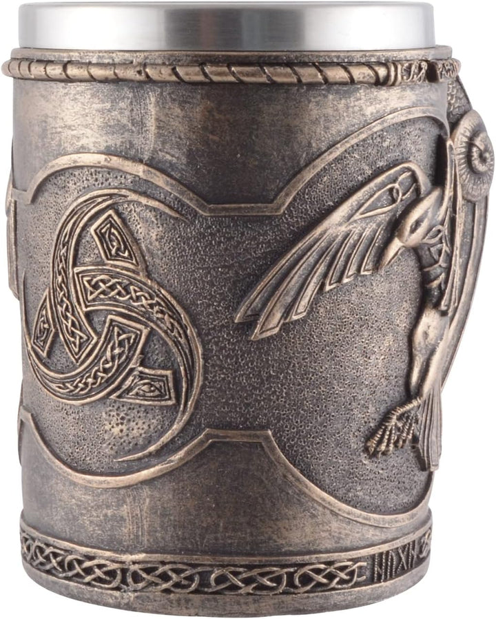 VOGLER Joh. Vogler GmbH Wikingerkrug Hugin und Munin, aus Kunststein angefertigt und Künstlerhand mi