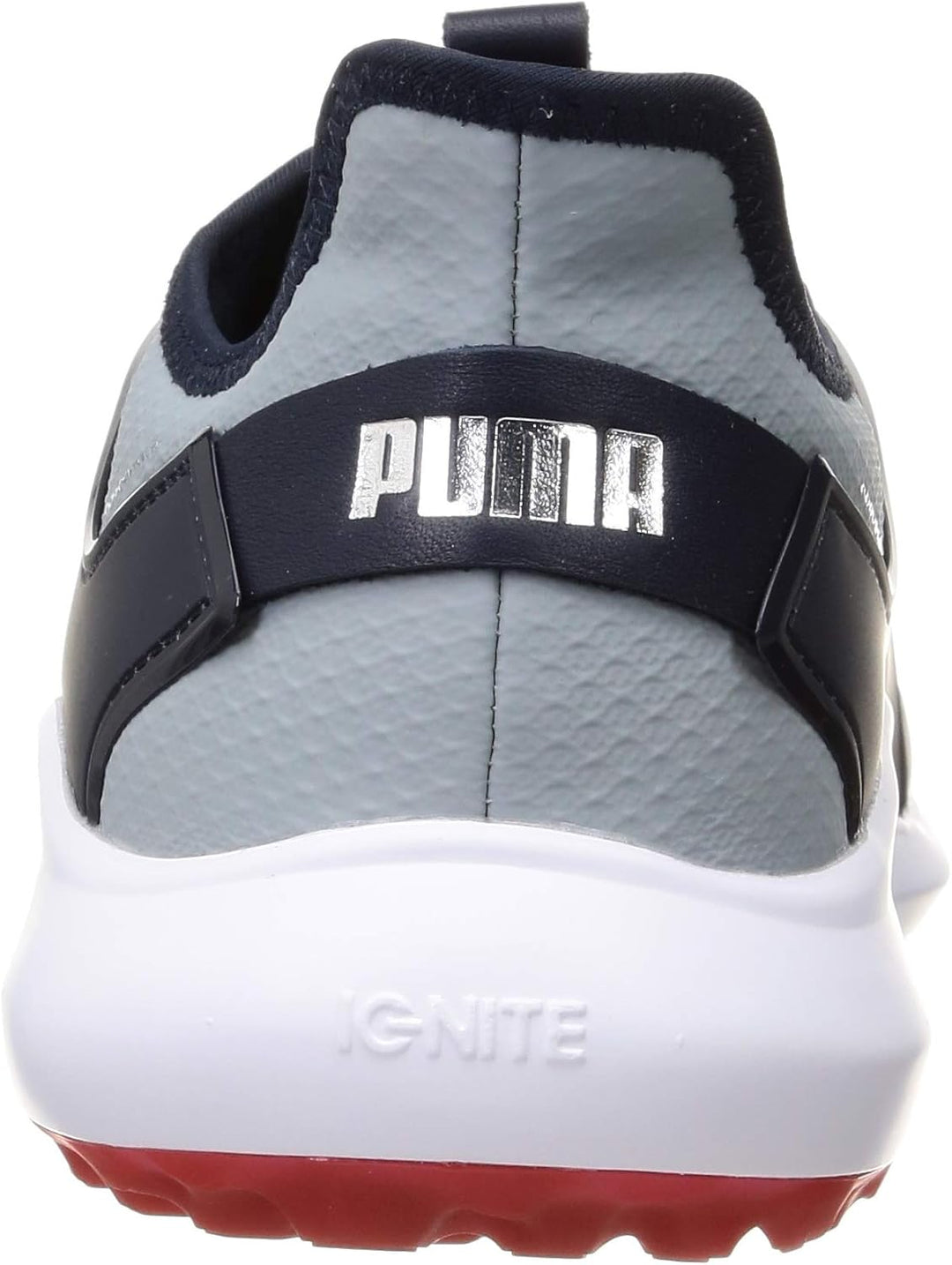 PUMA Herren Ignite FASTEN8 Golfschuh, Quarry Silver-Navy Blazer, 41 EU