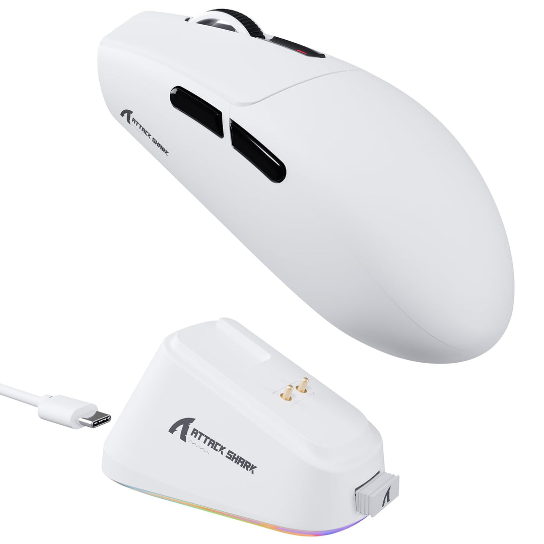 ATTACK SHARK G3PRO Kabellose Gaming-Maus mit Magnetischer Ladestation, PixArt PAW3311-Sensor, Bis zu