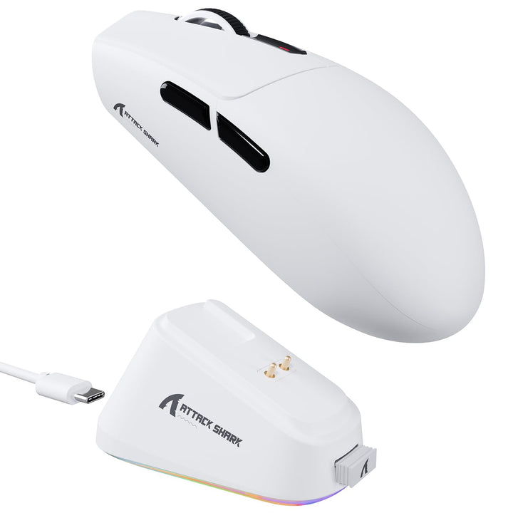 ATTACK SHARK G3PRO Kabellose Gaming-Maus mit Magnetischer Ladestation, PixArt PAW3311-Sensor, Bis zu