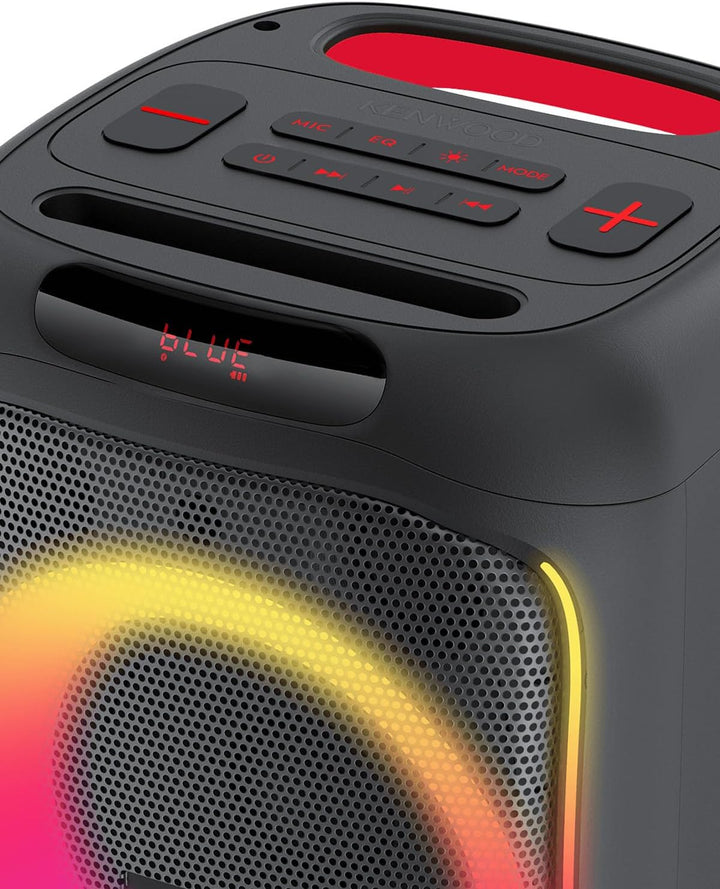 Kenwood Party-Lautsprecher AS-P200BT - Tragbarer Partylautsprecher mit 50 W RMS Ausgangsleistung, dy