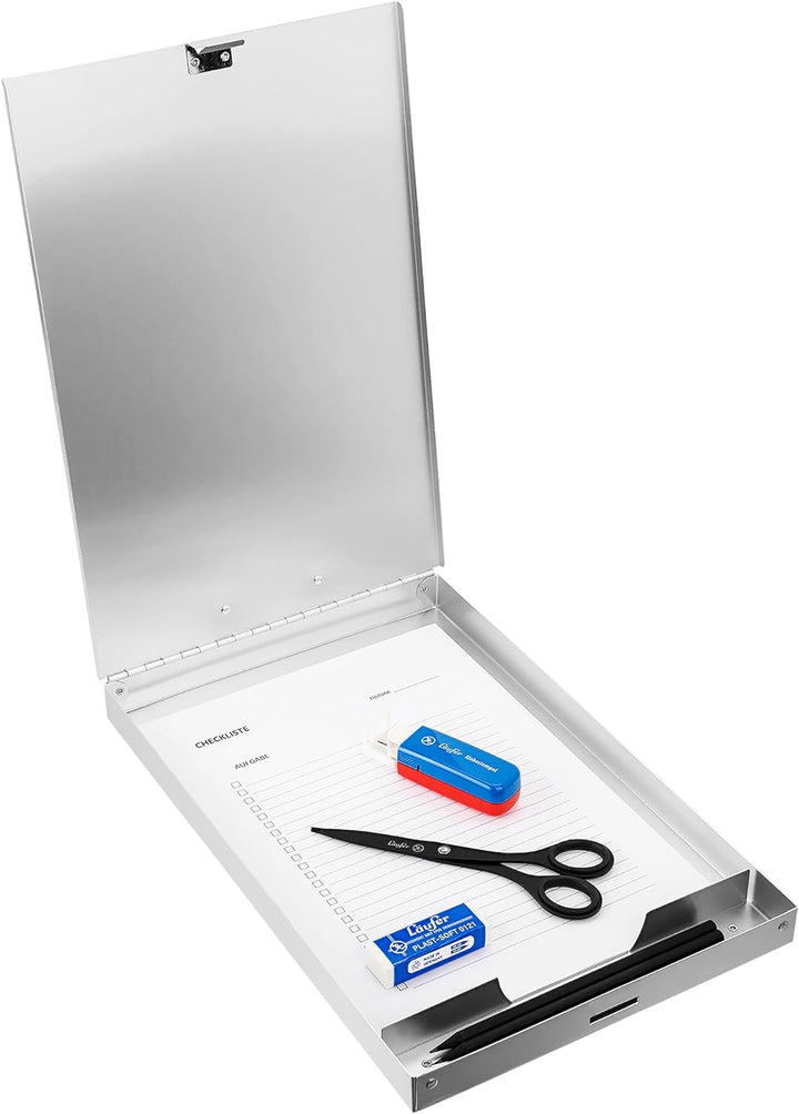 Läufer 31017 Formularhalter mit Box, Aluminium