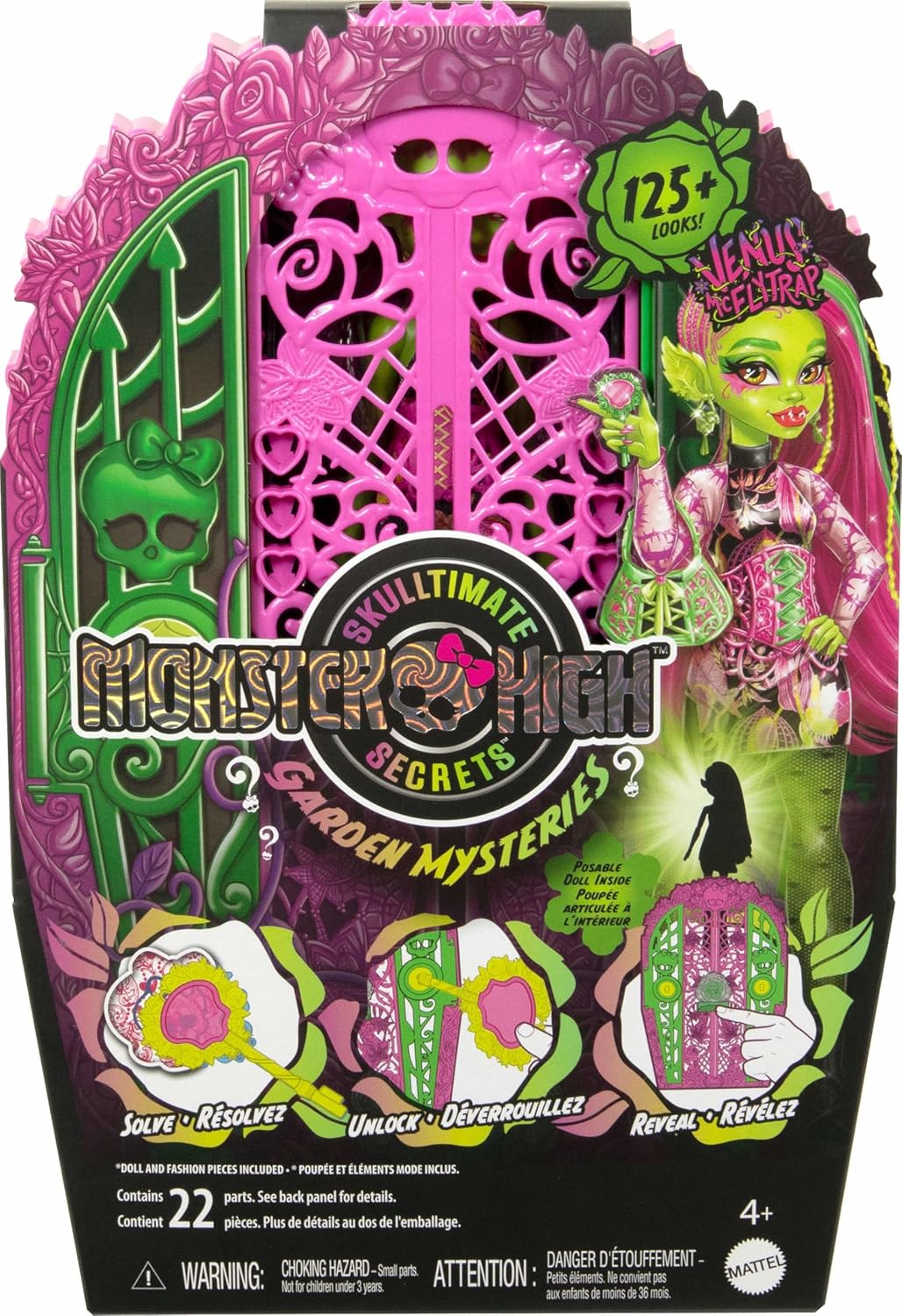 Monster High Skulltimate Secrets, Puppe und Zubehör, Garden Mysteries Venus McFlytrap mit zauberhaft